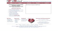 Desktop Screenshot of noworriescare.com